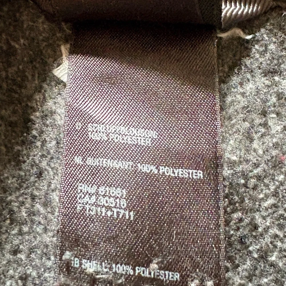 The North Face Fleece Jacket Mens M Gray‎ Full Zip Mock Neck Outdoor